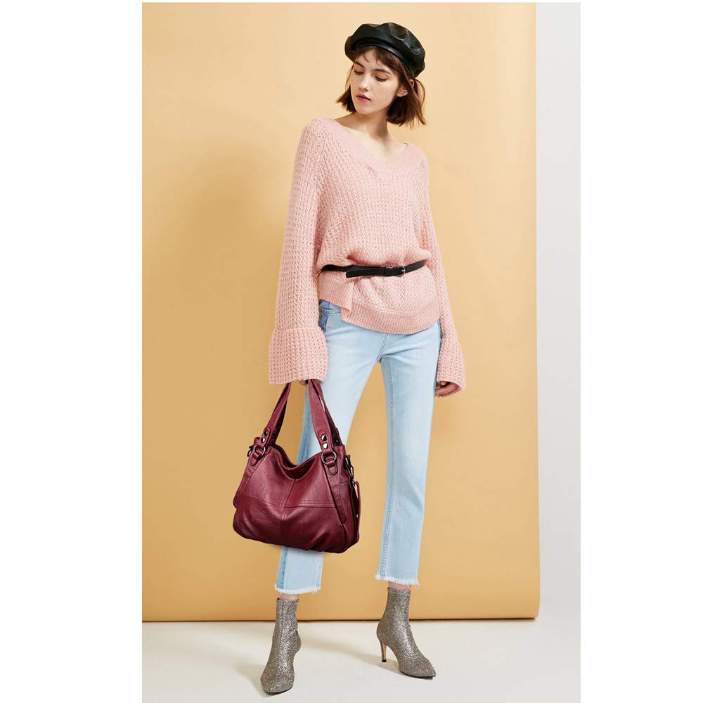 Damen Handtasche Große Leder Damenhandtasche Umhängetaschen Designer Schultertasche Hobo Tasche