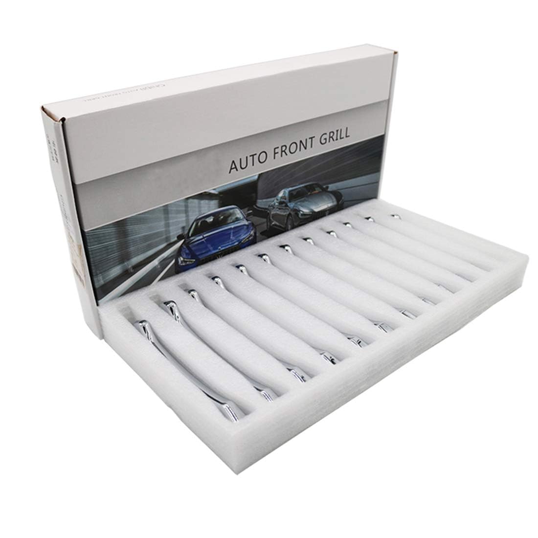 マセラティ・ギブリ 専用 フロント グリル ガーニッシュ カバー 12P