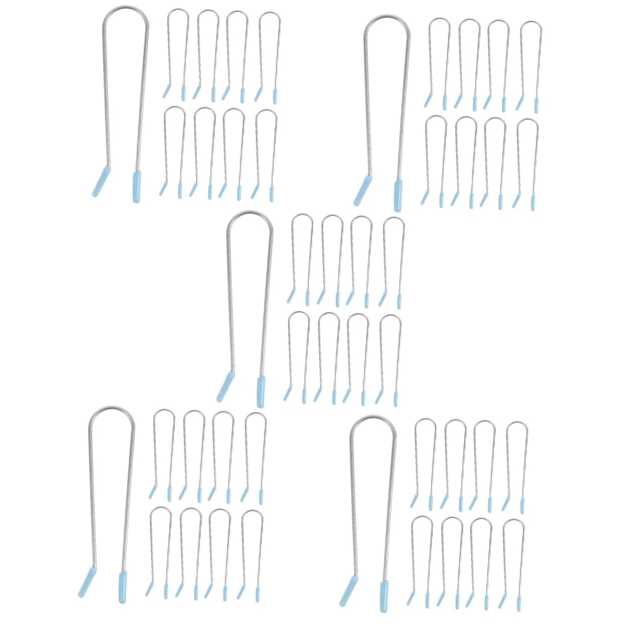 FRCOLOR 100piezas Clips De Rodillo Caliente Para Estilizar Cabello Sujetadores U-shape Herramientas De Peinado Para Uso Casa y Salón Clips De Repuesto Para Rizador