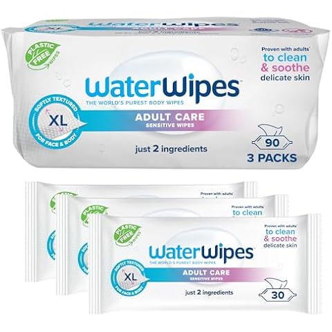 WaterWipes Adult Care Sensitive Body Wipes Cover