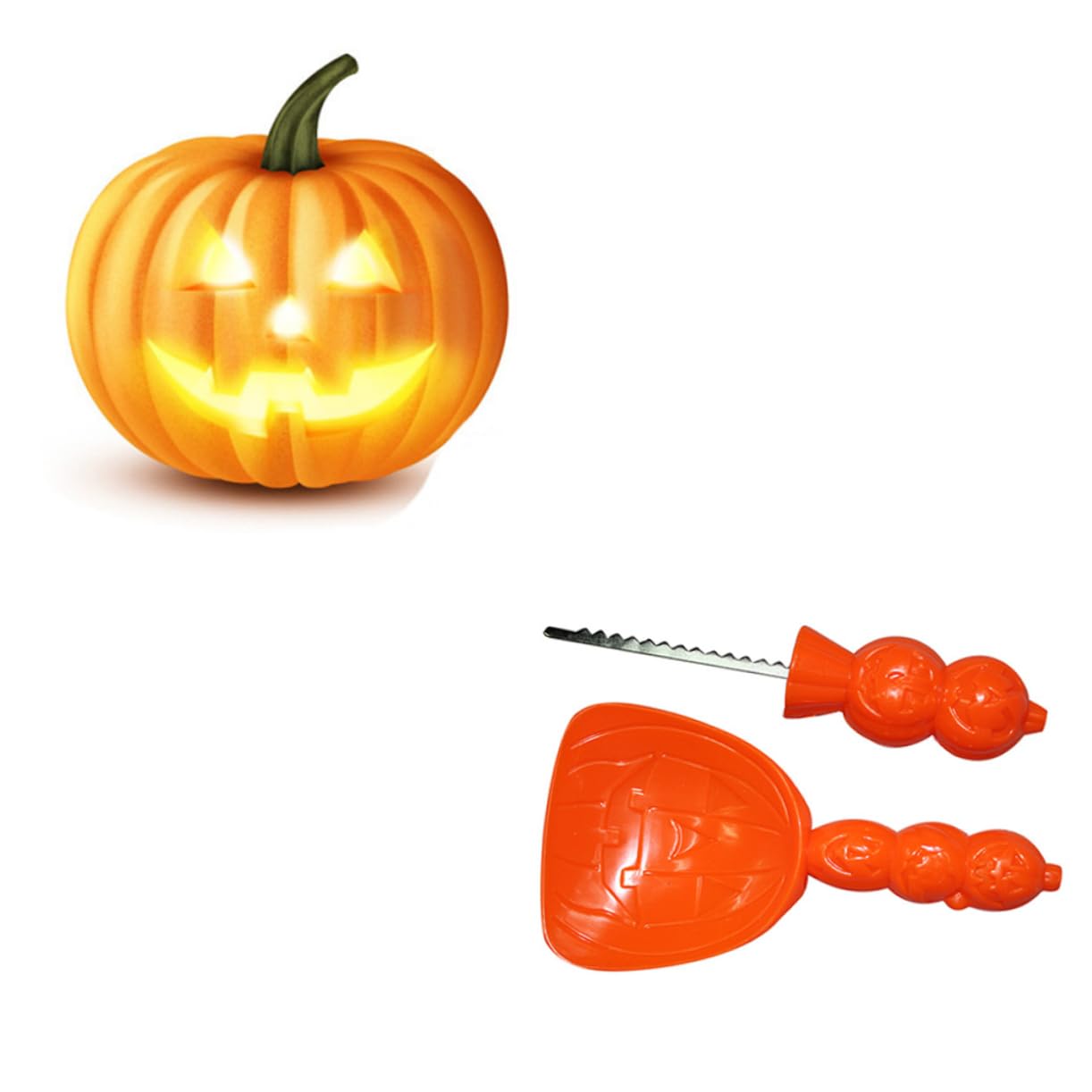 CIYODO Stainless Steel Pumpkin Tools 4pc Set Shovel Ideal for Halloween Decor