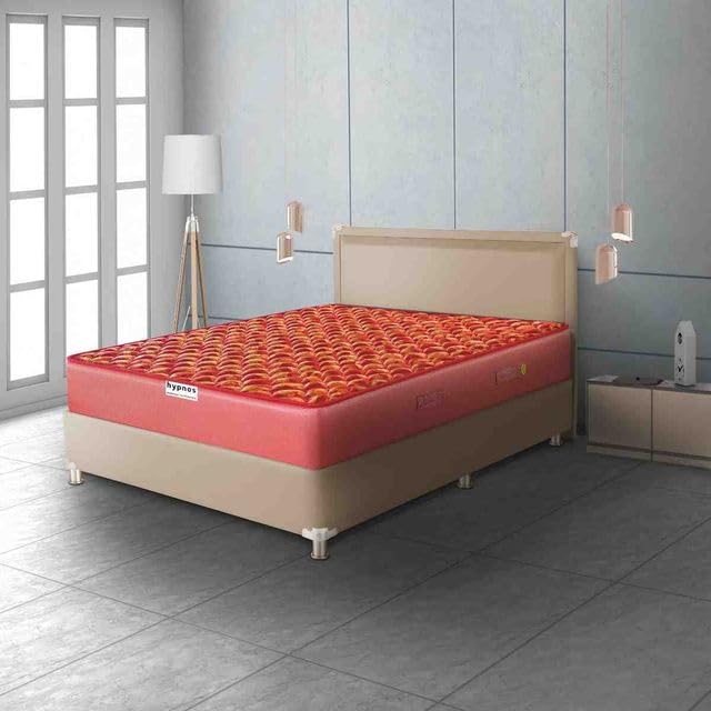 Hypnos by Peps Caspio Ortho Bonnell Innerspring Mattress |6-Inch Double Bed 72X48X06| Flexi-Firm Support | Back Pain Relief & Spine Alignment | Breathable HR PU Foam | BIS Certified | 5 Year Warranty