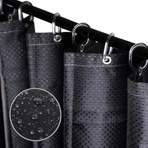 SPEPLA Kitchen Mats for Floor 2 Piece and Shower Curtain Liner 71" x 71" Cover