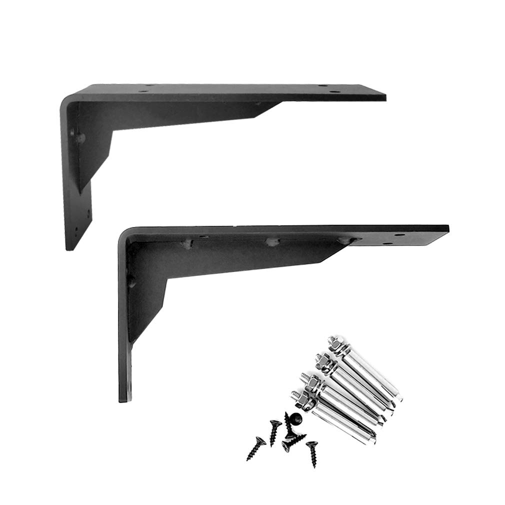 Soportes para estantes Triangulares de ángulo Recto de Hierro Resistente para Pared, Lavabo de Cocina, baño, Banco de Trabajo Industrial, Soportes para estantes de encimera de mármol, Carga máxima: