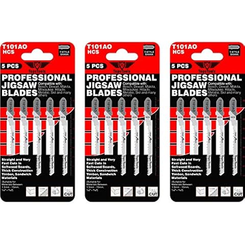 15 TopsTools Jigsaw Blades for Wood Cutting Cover