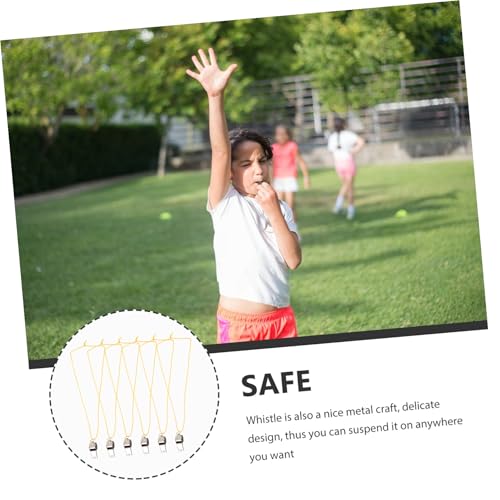 18 Pitos de Acero Inoxidable con Cordones para Árbitros y Actividades miniatura 3