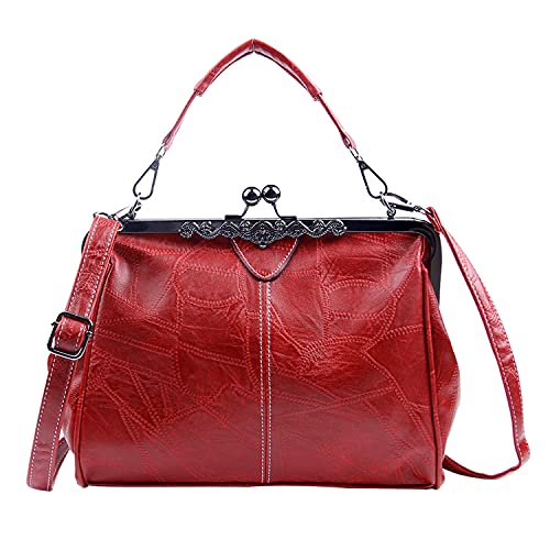 Capacità spaziosa: spazio di archiviazione sufficiente per organizzare cellulare, portafoglio, chiavi, trucchi e altri elementi essenziali quotidiani. Dimensioni approssimative: 28x12x22 cm; manico: 30 cm, tracolla: 120 cm.