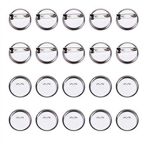 Pandahall 20 spillette argentate vuote con spazio