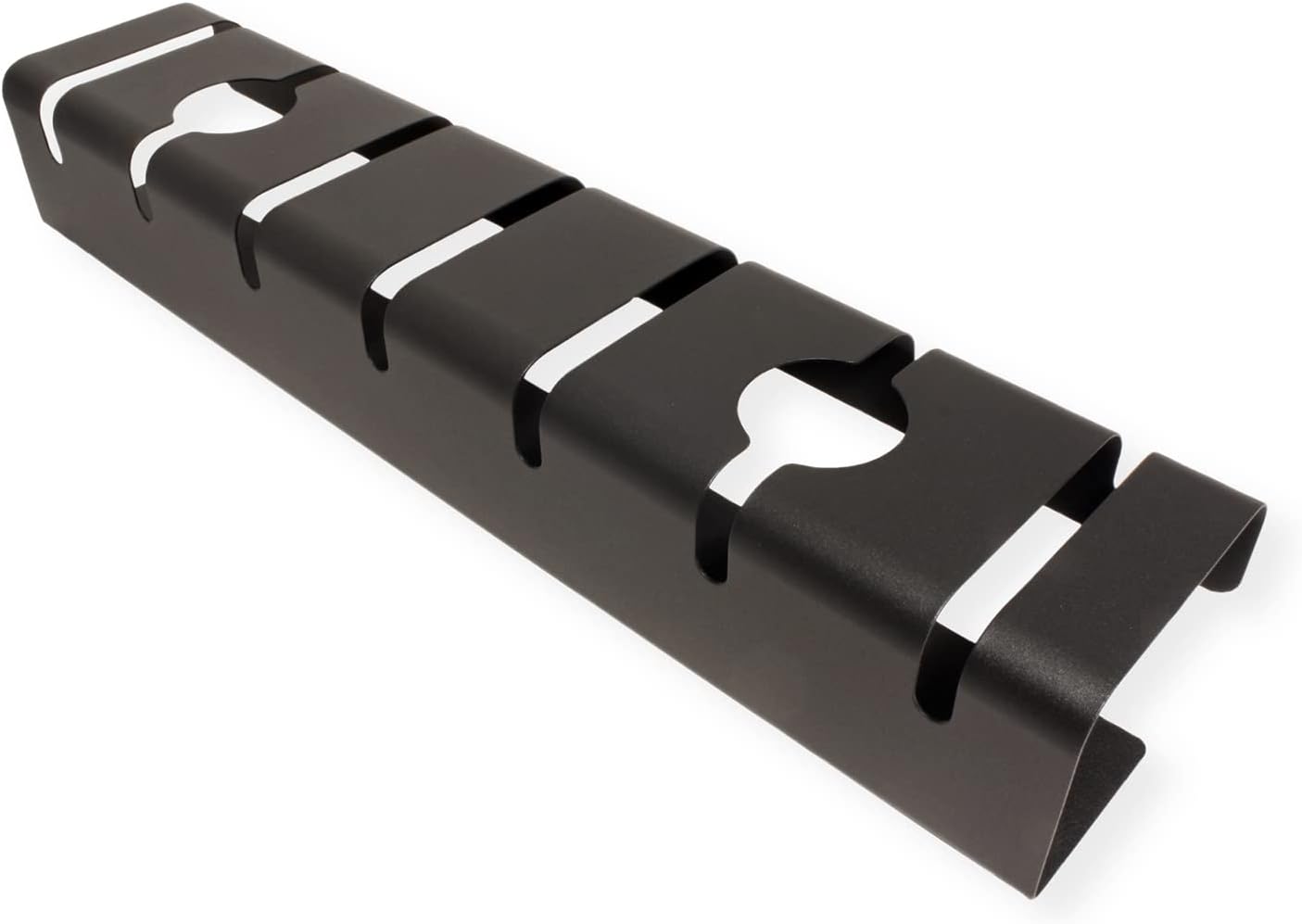 ROLINE Under-Desk Mount Cable Tidy (Pack of 2) Black