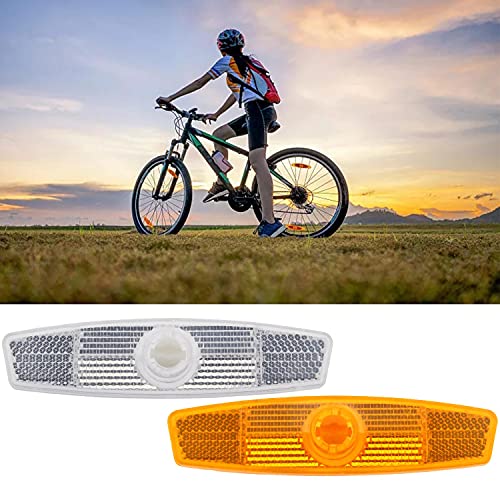 Unvtap 10 Pièces Réflecteur de Rayons de Vélo Orange Catadioptre Vélo D'avertissement Roue Lumières pour Accessoire de Sécurité de Conduite de Nuit de Roue de Vélo - Image 7