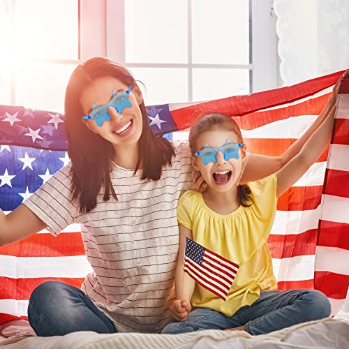 Image of Kanayu 200 Pair Star Shaped Rimless Sunglasses Transparent Star Candy Color Pentagram Glasses for Adult