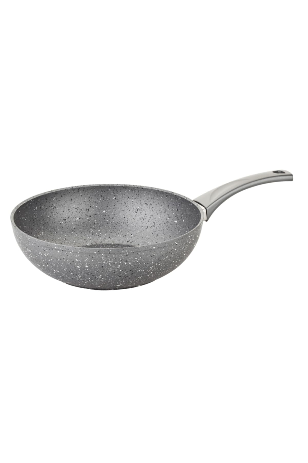 Oms Granit Wok Tavası 28 CM Gri Renk