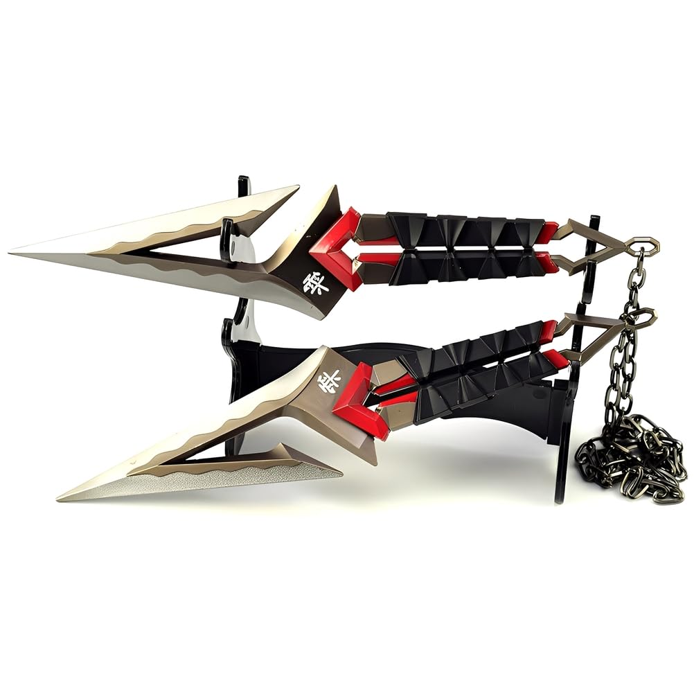 JHRFU Large Valorant Blackwave Blade Model,Length 22Cm/8.7Inch,Metal Material,Game Collectibles Or Gifts,Red