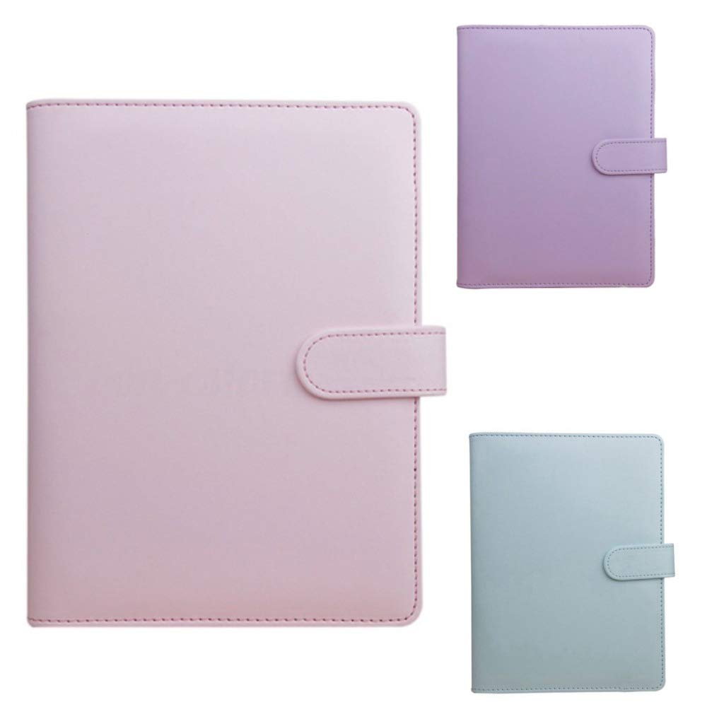 A5 PU Leather Notebook Cover,Refillable 6 Round Ring Binder Cover for A5 Filler Paper,Travel Diary Cover with Business Card Pocket,Writing Journal Cover with Magnetic Buckle - Image 2
