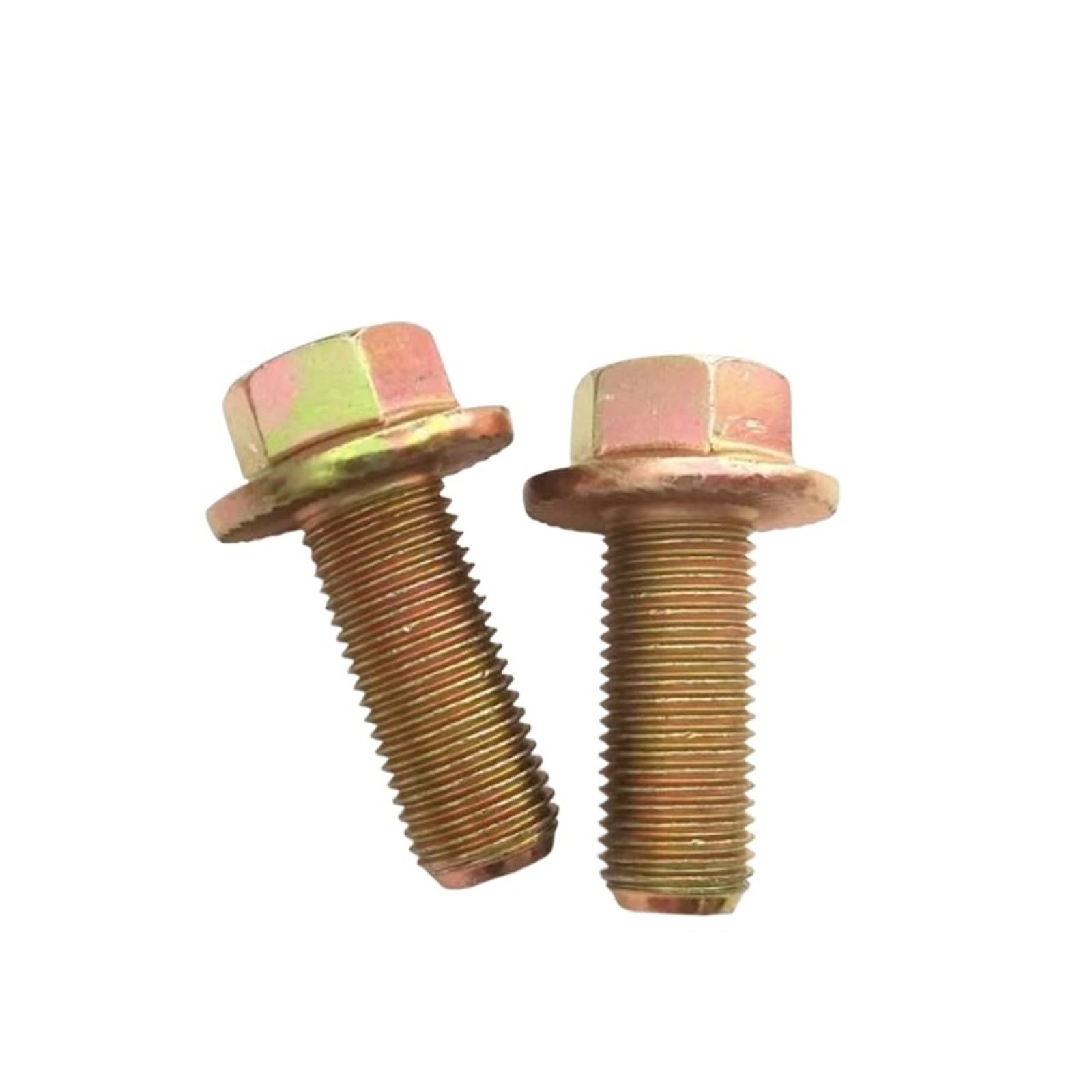Hex Head Flange Bolts, 1-2pcs 10.9 Grade Fine Tooth GB5787 Buckle Screw M10X1.25/ M12X1.25/ M14X1.5/M12X1.5/M16X1.5(M16X1.5 full 1pcs 45mm)