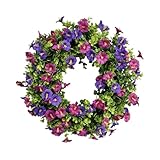 Kaeltsyn Helle Rosengirlanden, geeignet für den Innen- und Außenbereich, Verwendung in Hochzeitsläden und Fotostudios, Weinblüten-Party-Dekoration