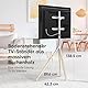 ONKRON TV Ständer Dreibein für 32-65 Zoll Fernseher bis zu 35 kg, Staffelei TV Standfuss höhenverstellbar, schwenkbar, Fernsehständer max VESA 400x400, Standfuß Tripod aus Holz Weiß TS1220-W