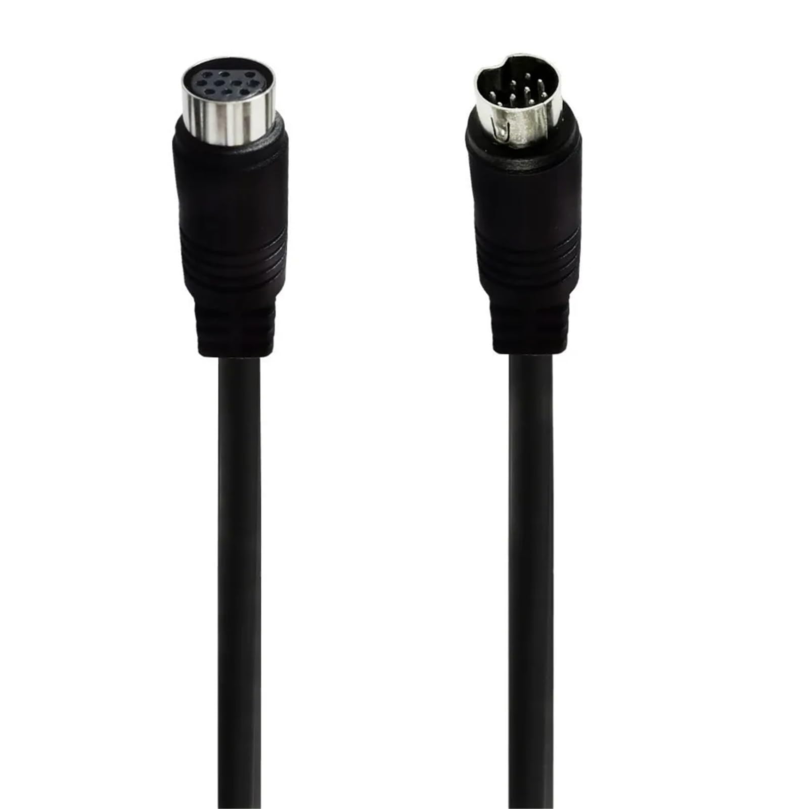 Mini DIN 10-pinowy żeński na 10-pinowy męski M/F kabel wejściowy audio kompatybilny z odbiornikiem telewizyjnym, monitorem, projektorem, odbiornikiem audio i wideo (Male-Female, 3m)
