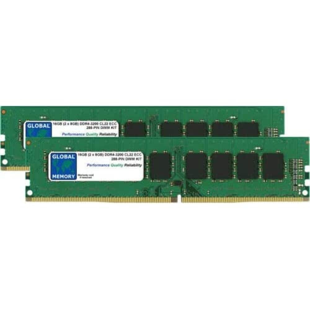 16GB (2 x 8GB) DDR4 3200MHz PC4-25600 288-PIN ECC DIMM (UDIMM) ZESTAW PAMIĘCI RAM DO SERWERY/STACJE ROBOCZE/PŁYTY GŁÓWNE
