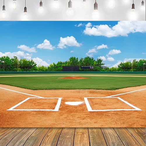 7x5FT Baseball Field Backdrop for Parties and Photos