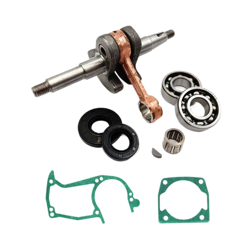 Tpujdaxjh 4500 5200 Crankshaft With Bearing Oil Seal Gasket Set 45Cc 52Cc 58Cc Compatible With G4500 G5200 G5800 Chainsaw(4500 5200)
