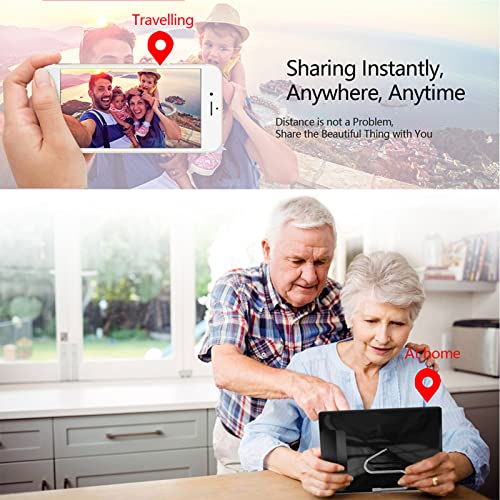 10,1-Calowa Cyfrowa Ramka Na Zdjęcia Z Wi-Fi, Wyposażona W Ekran Dotykowy Ips, Wyświetlacz O Wysokiej Rozdzielczości 800X1280, 16 Gb Pamięci I Możliwość Montażu Na Ś
