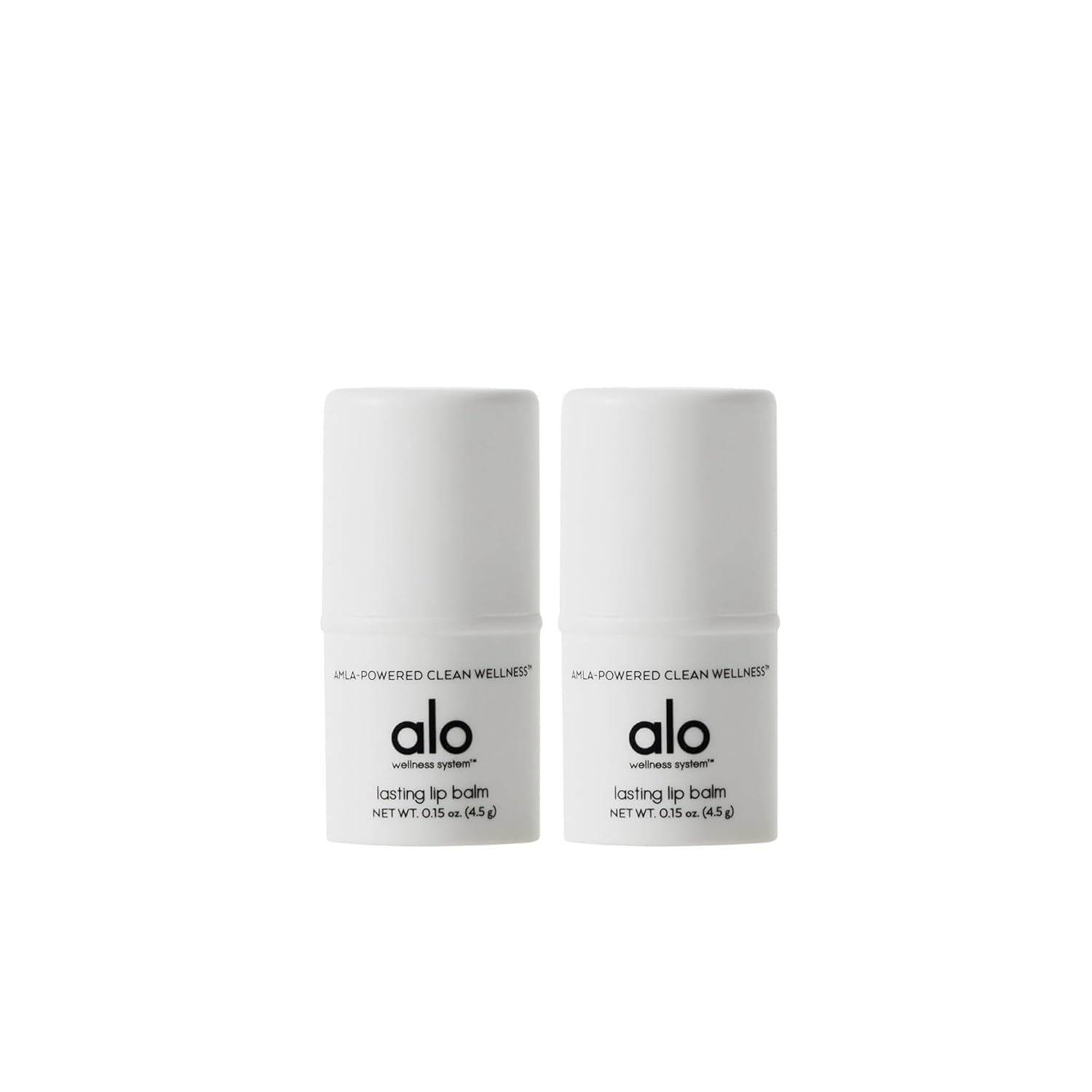 ALO Lasting Lip Balm | Vitamin C-Enriched | Instant Moisture and Hydration | Nourishing Formula Made with Aloe, Cocoa Butter & Rosehip | Citrus Flavor | 0.15 oz | 2 Pack