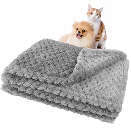 Medo Pet Blanket for Small Dogs & Cats Soft Flannel 45 x 65 cm Grey