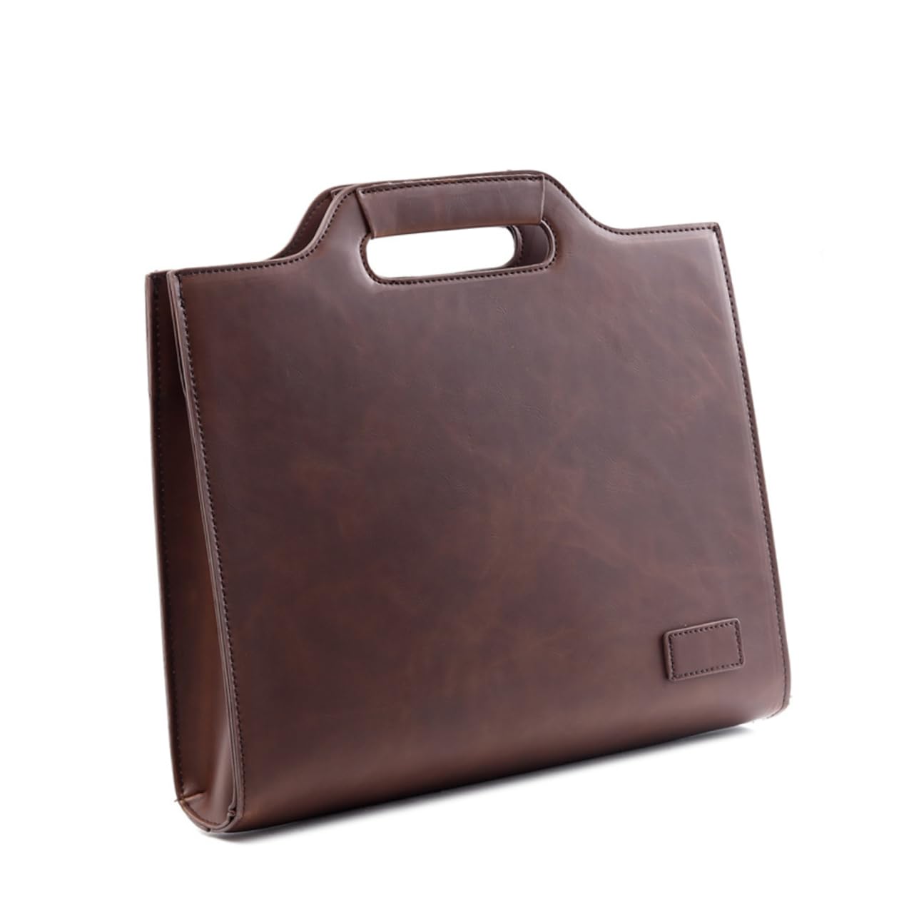 Uonlytech Vintage Pu Briefcase for Men Document Bag Retro Messenger Bag for Work Travel and Leisure Activities Durable and Stylish Design