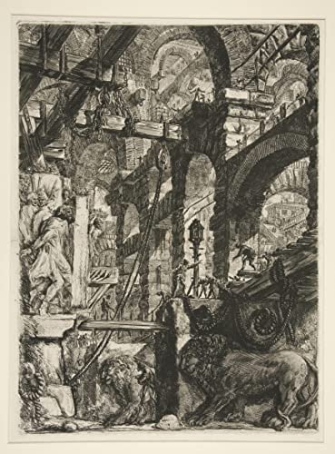 Affiche Carceri Piranesi pour habiller un grand mur vide toile decoration 60x90cm