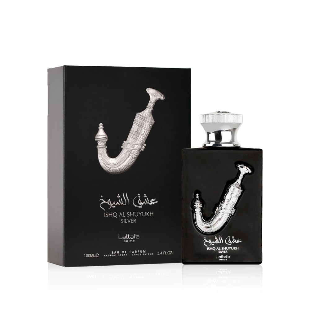 Pride Ishq Al Shuyukh Silver by Lattafa for Unisex - 3.4 oz EDP Spray