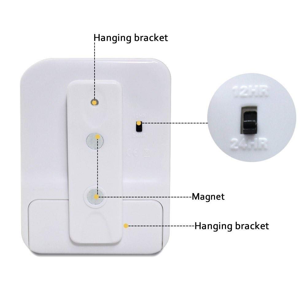 Termómetros de Horno, Reloj Temporizador Digital de Cocina, Temporizador de Bolsillo con Cuenta Regresiva simultánea de 3 Canales, Pantalla LED Grande y Alarma Sonora.