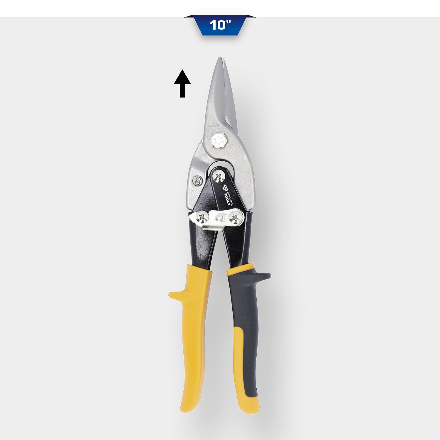 BRILLIANT TOOLS BT067202 Hebel-Blechdurchgangsschere, gerader Schnitt [Powered by KS TOOLS]