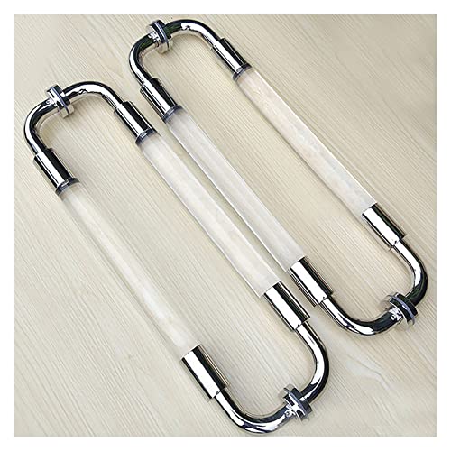 Poignées de porte en verre de douche 90cm en inox pour cabine moderne - 2