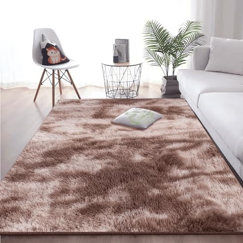 Tapis moderne marron 140x280 pour isoler le sol froid du salon