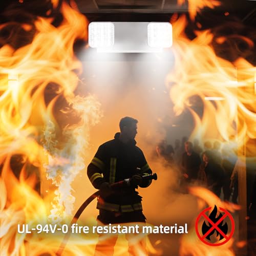 Enjvvs Emergency Light, LED Emergency Lighting with Battery Backup, 2 Adjustable Heads, Commercial Emergency Lights Combo for Business, 120V/277V AC, UL Listed, 1 Pack - Image 8