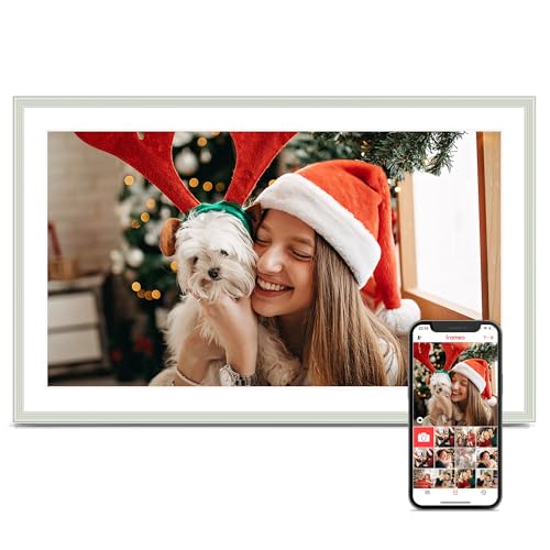 Image of Digital Picture Frame, 15.6 Inch Frameo Digital Frame WiFi Large Display