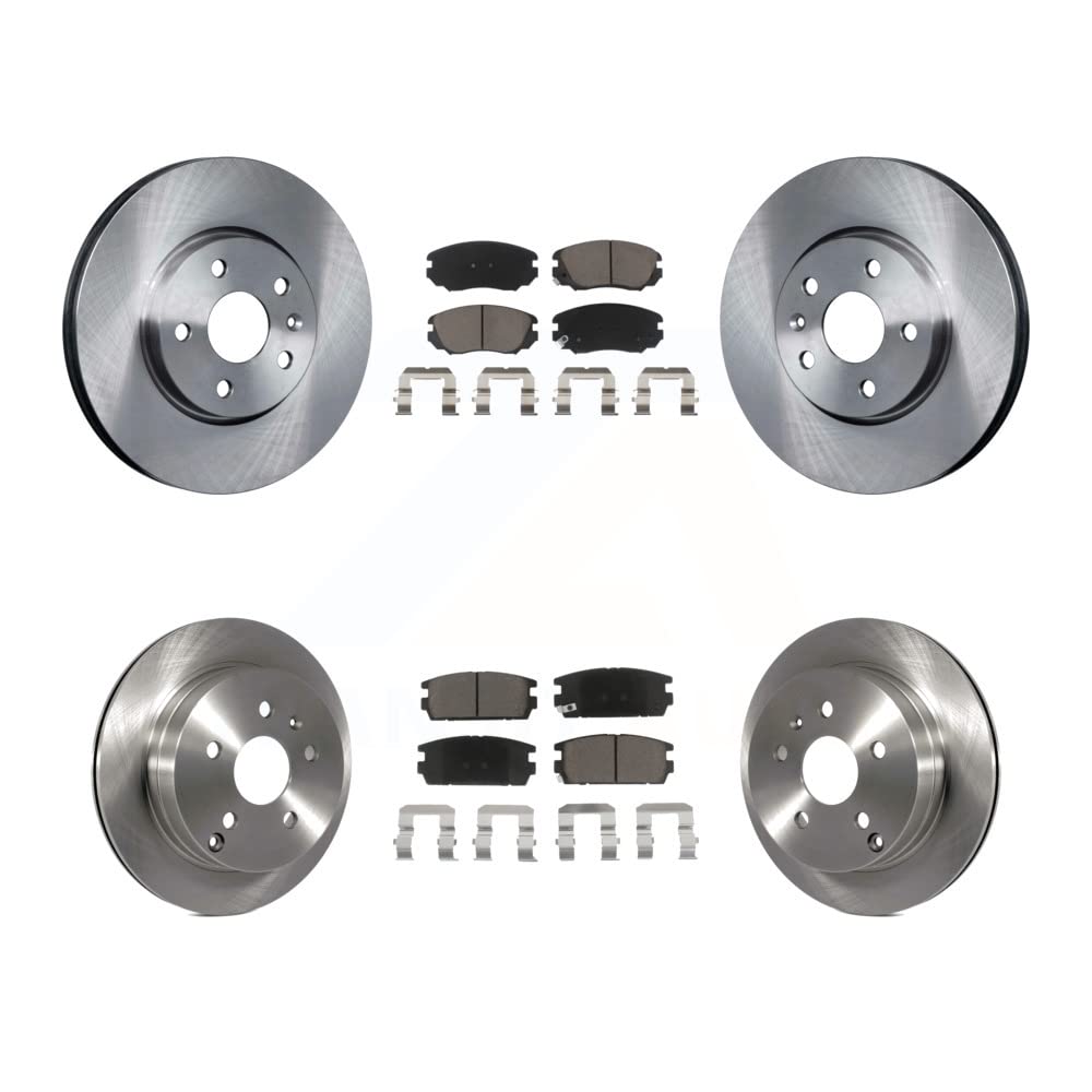 Transit Auto - Front Rear Disc Brake Rotors And Ceramic Pads Kit For 2010-2017 Chevrolet Equinox GMC Terrain K8C-101109