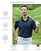 Alex Vando Mens Golf Shirt Moisture Wicking Quick-Dry Print Performance Polo Shirts for Men,Black Dots,XL