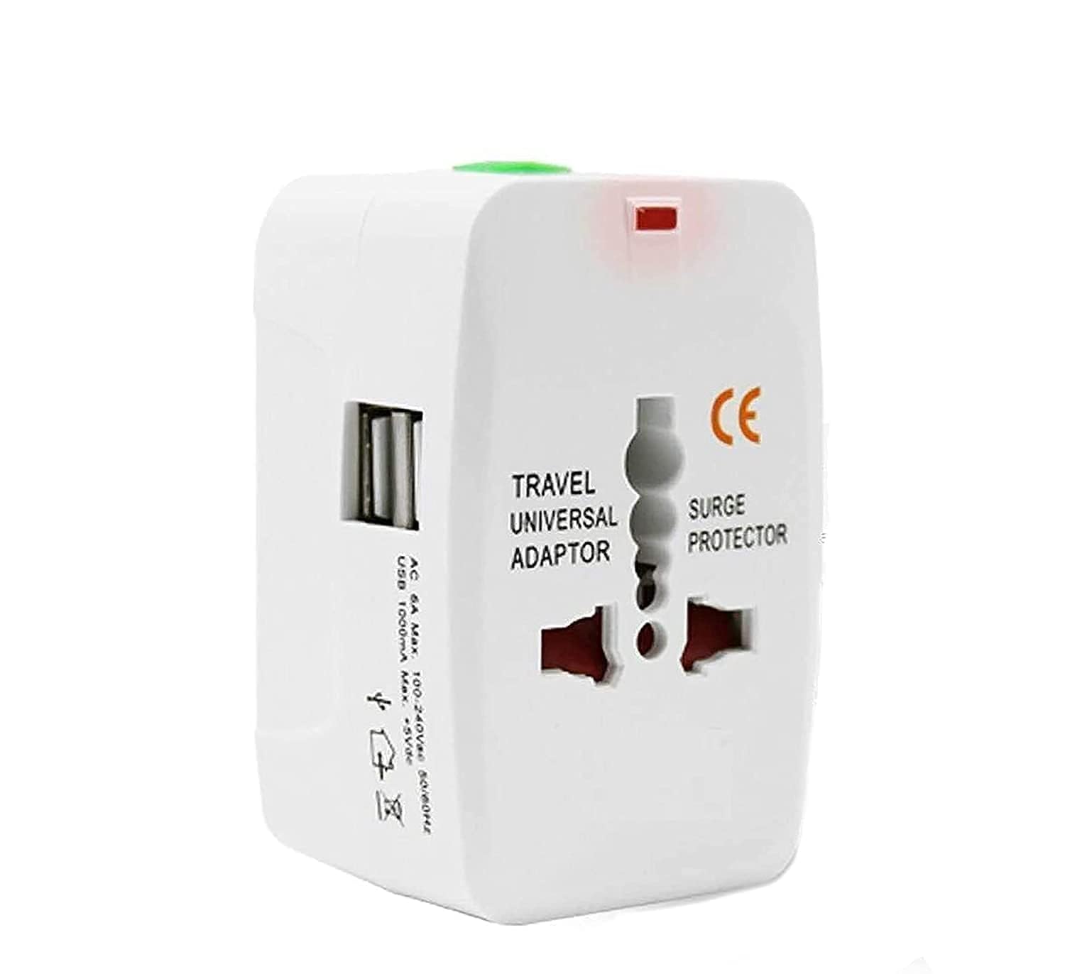 Madhabi Universal Travel Adapter with Dual USB Ports, Worldwide Charger Plug for UK, US, EU, AUS, All-in-One Power Adapter for Mobile, Laptop, Tablet, Camera – White-picture-16