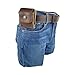 Hide & Drink, Foraging Pouch (Collapsible) for Hiking, Treasures & Seashells Bag, Easy Looping Around Belts, Grocery Storage, Waxed Canvas, Handmade, Fatigue