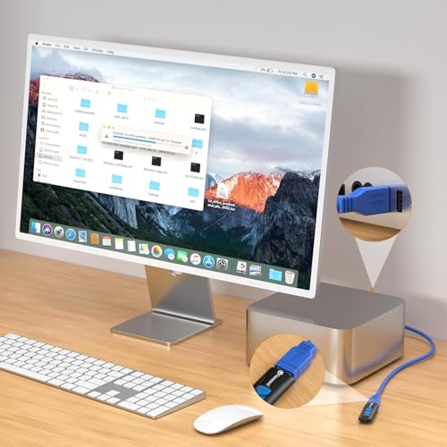 Image of RODMED USB Extension Cable 50 CM, USB 2.0 Type A Male to Female Extender Cord Adapter, Compatible with Printer, Keyboard, Mouse, Flash Drive, Hard Drive, Controller (Blue)