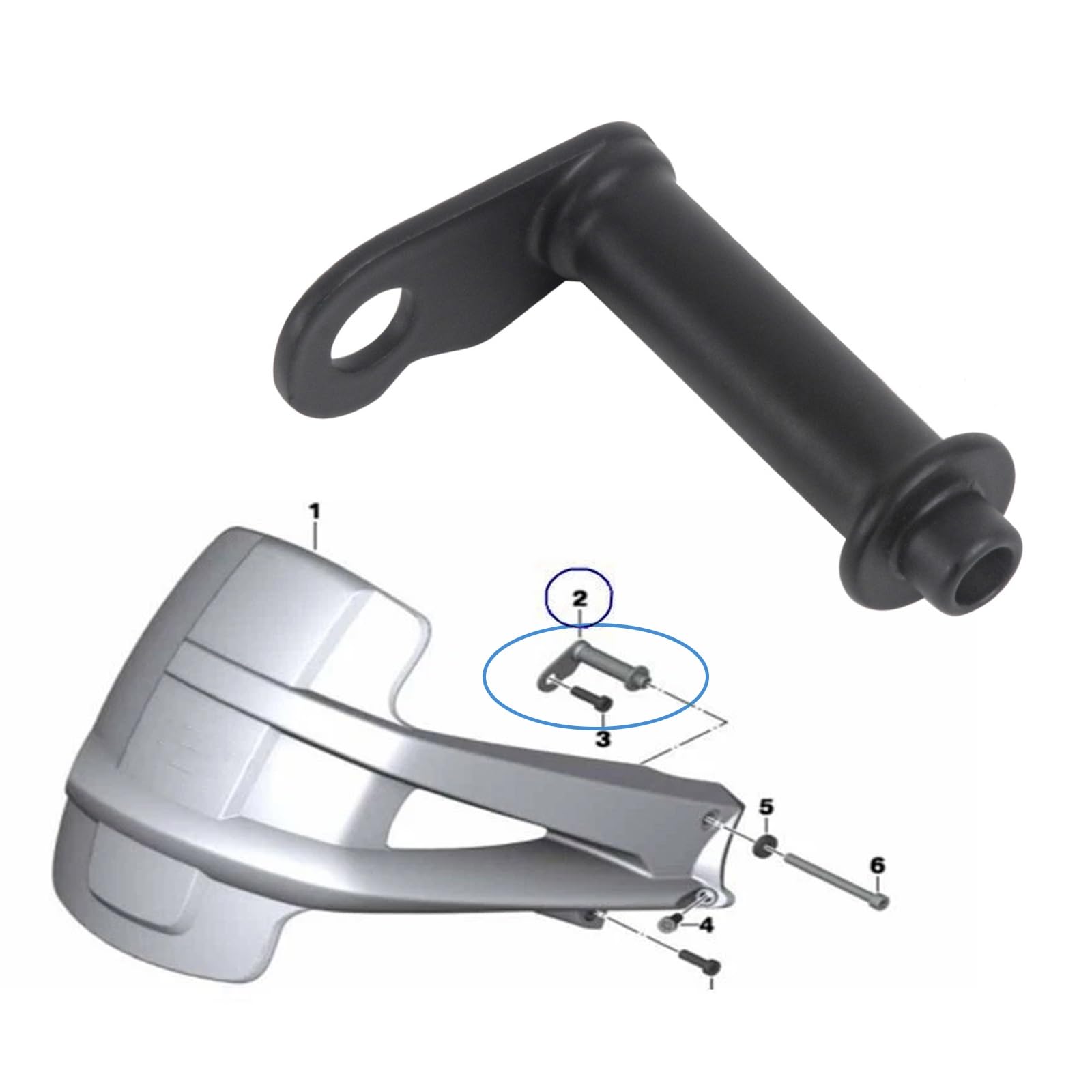 Per BMW R1200GS Adventure 2003-2013 Staffa Fissa Per Parafango Ruota Posteriore