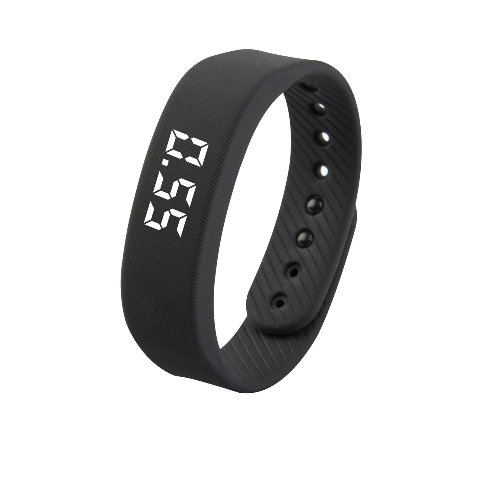 Orologio contapassi, orologio contapassi, orologio fitness intelligente, braccialetto sportivo fitness per registrare calorie, distanza, passi, senza Bluetooth, senza app dispositivo; nero