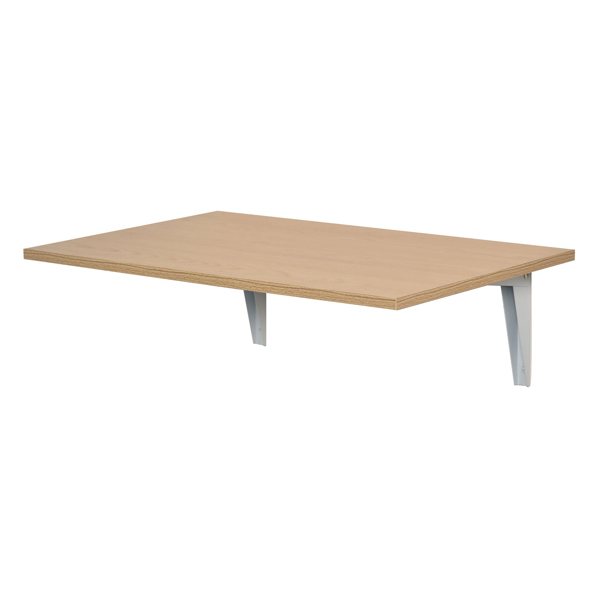 HOMCOM Mesa Plegable de Pared Mesa Abatible de Pared de Madera Ahorra Espacio para Cocina Comedor Dormitorio Carga 10 kg 60x40x20 cm Natural