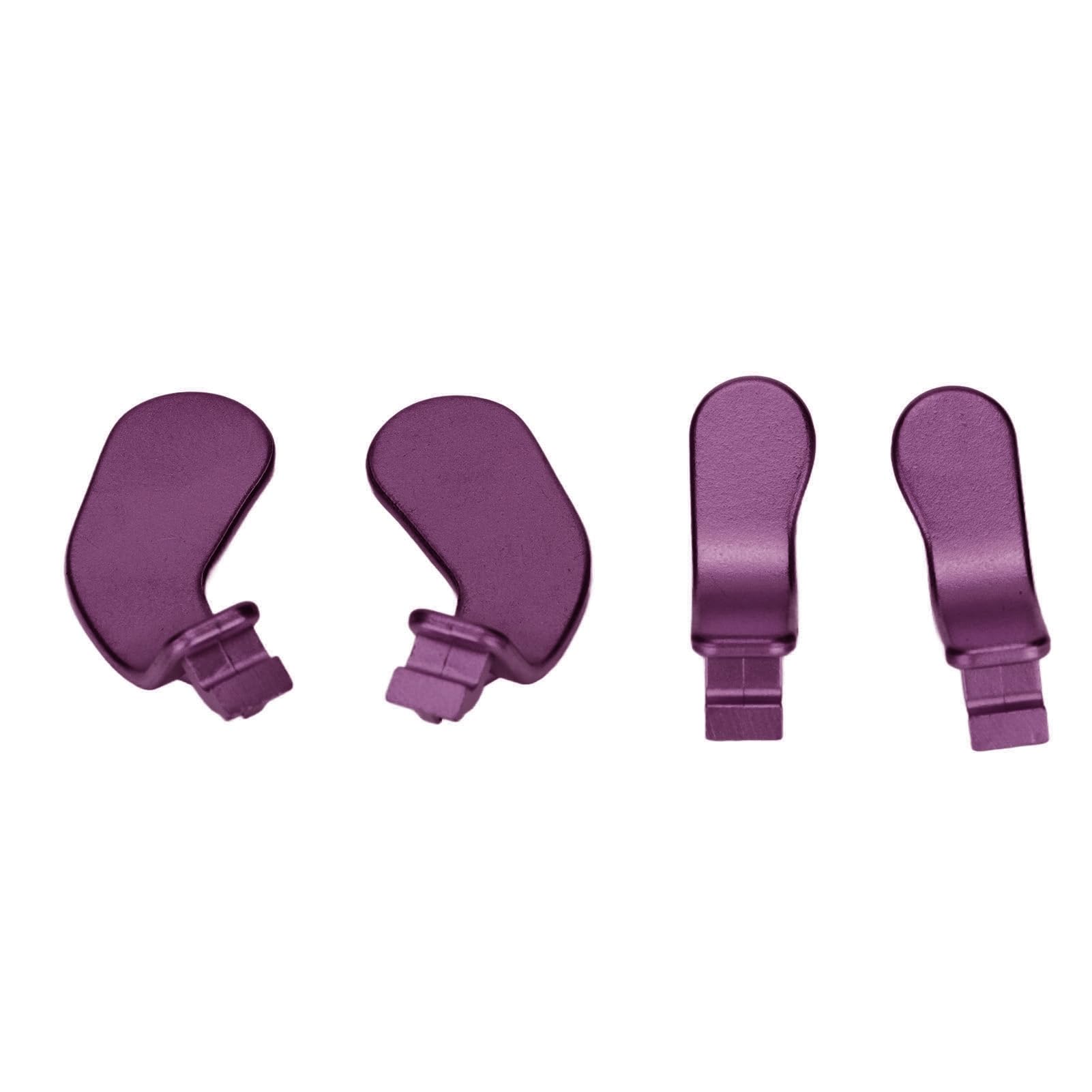 4pcs Stainless Steel Metal Paddles for One Controller - and Better Accuracy for Gaming Fans (Purple)
