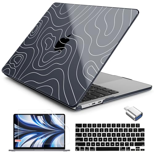 Batianda AstroGrid Case for MacBook Air 13.6" M2-M5 Chip, Contour Grid