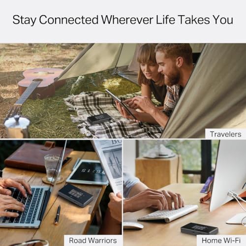 TP-Link 5G Mobile Hotspot M8550 | Tri-Band AXE3600 Wi-Fi 6E Portable Wi-Fi Router for Travel | Two-Modes in One | Support Up to 32 Devices | Nano SIM Card Slot | Support AT&T, T-Mobile, Verizon by TP-Link - Image 5