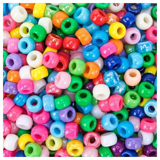 1500 Pezzi Perlas de Agujero Grandes I LOVE MOM DIY 6x9mm con Cuentas de 24 Colores para Manualidades Perlas para Joyas de Bricolaje