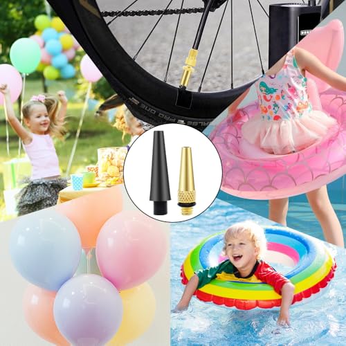 32PCS Bicycle Valve Adapter Set - Brass Bike Tire Valve Adapters, Ball Pump Needle, Nozzle Inflator Adapter, Air Pump Accessories for Standard Pump or Air Compressor, Sports Balls - Thumbnail 5